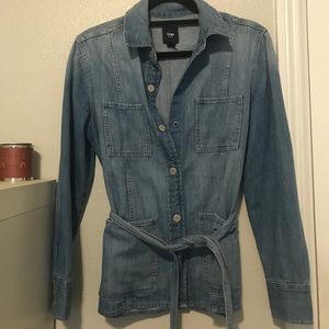 Gap Denim Jacket with Tie